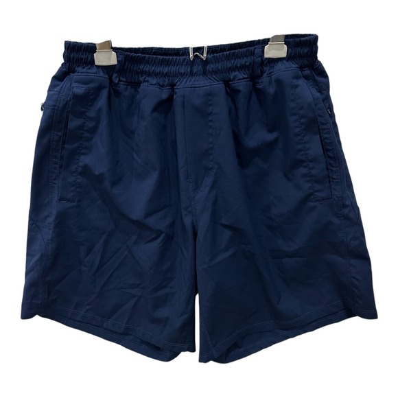 Freeballers Shorts Mens XL Blue Athletic Lined Pockets‎ With Zippers Gym Tennis* - Picture 1 of 7